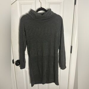 NWT Dark Gray Women's Turtleneck Sweater Dress